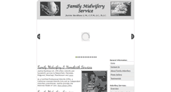 Desktop Screenshot of familymidwifery.com