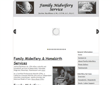 Tablet Screenshot of familymidwifery.com